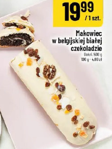 Makowiec w belgijskiej białej czekoladzie Dakri