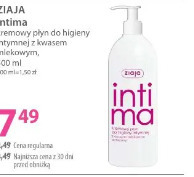 Ziaja Intima kremowy płyn do higieny intymnej z kwasem mlekowym