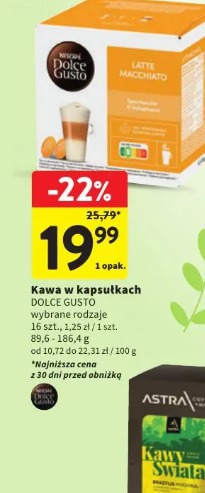 Kawa w kapsułkach DOLCE GUSTO wybrane rodzaje