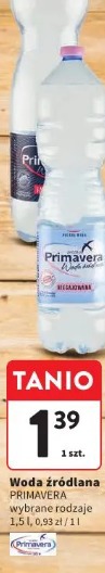 Woda źródlana PRIMAVERA