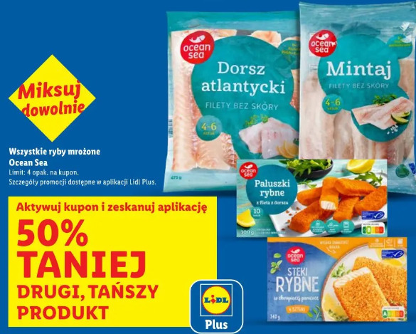 Wszystkie ryby mrożone Ocean Sea