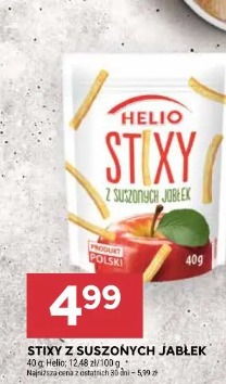 Stixy z suszonych jabłek Helio