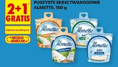 Puszyste serki twarogowe Almette