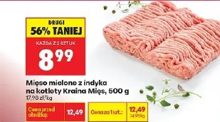 Mięso mielone z indyka na kotlety Kraina Mięs