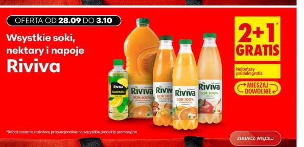 Wszystkie soki, nektary i napoje Riviva