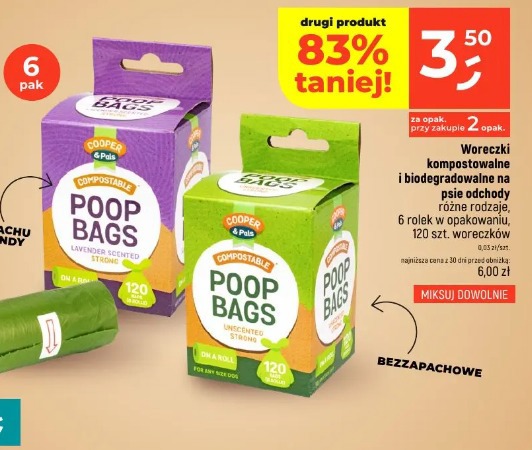 Cooper & Pals Poop Bags bezzapachowe