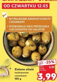 Zielone oliwki nadziewane czosnkiem