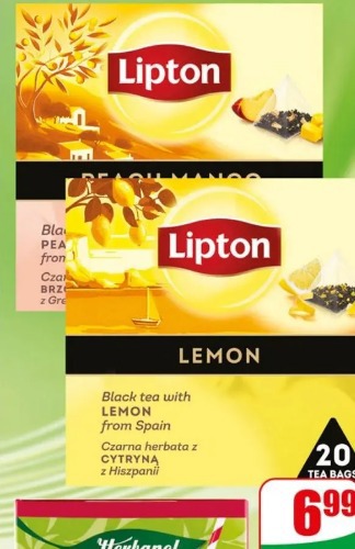 Herbata czarna aromatyzowana Lipton