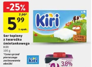 Ser topiony z twarożku śmietankowego KIRI