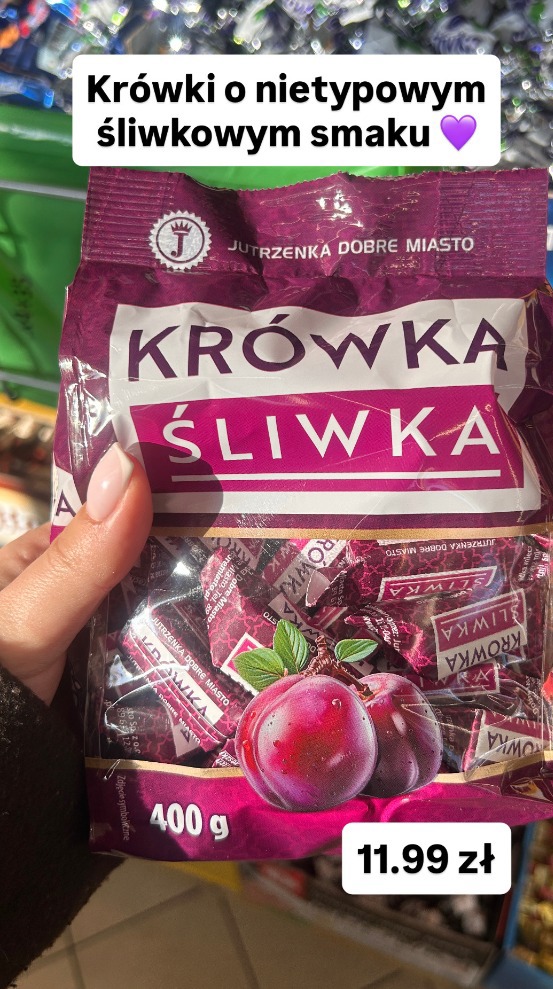 Krówka śliwka Jutrzenka Dobre Miasto