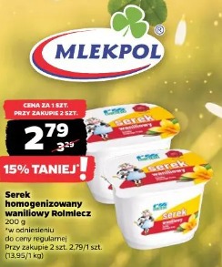 Serek homogenizowany waniliowy Rolmlecz