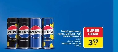 Napój gazowany Pepsi, Mirinda, 7up, Mountain Dew