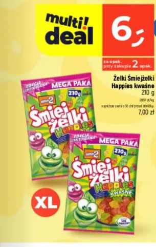 Żelki Śmiejżelki Happies kwaśne