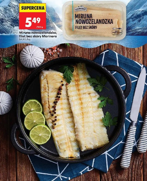 Miruna nowozelandzka, filet bez skóry Marinero