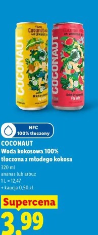 Coconut Woda kokosowa 100% tłoczona z młodego kokosa