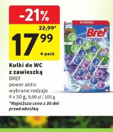 Kulki do WC z zawieszką Bref Power Aktiv