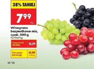 Winogrono bezpestkowe mix