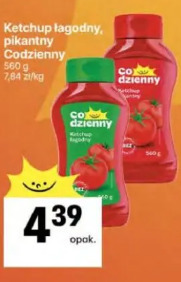 Ketchup łagodny, pikantny Codzienny