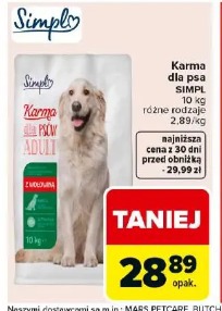 Karma dla psa SIMPL