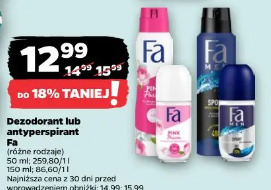 Dezodorant lub antyperspirant Fa