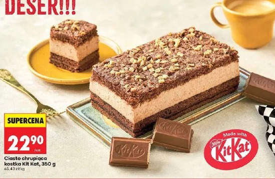 Ciasto chrupiąca kostka Kit Kat