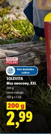 Solevita Mus owocowy, XXL