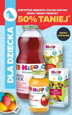 Wszystkie herbatki i soczki Hipp Bio