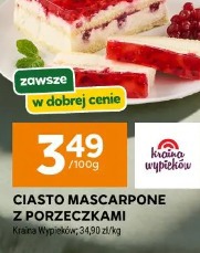 Ciasto mascarpone z porzeczkami Kraina Wypieków