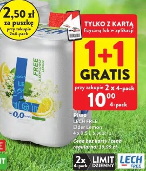 Piwo Lech Free Elder Lemon