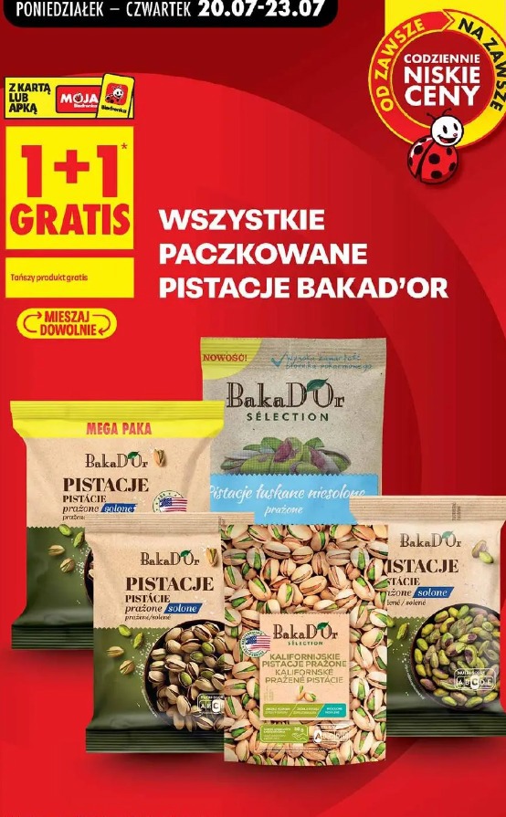 Wszystkie paczkowane pistacje Bakad'or