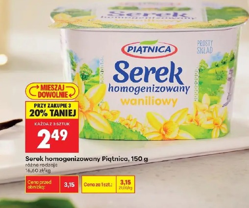 Serek homogenizowany Piątnica waniliowy