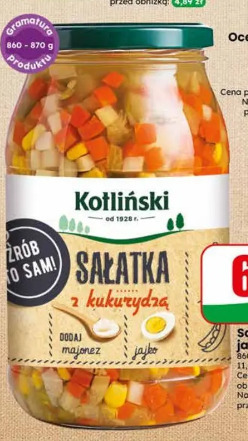 Sałatka jarzynowa Kotliński z kukurydzą