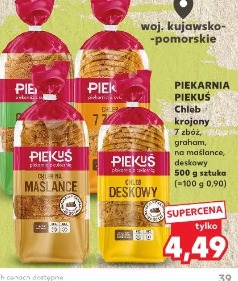 Piekarnia Piekus Chleb krojony maślance, Chleb krojony deskowy