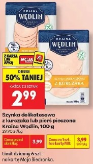 Szynka delikatesowa z kurczaka lub pierś pieczona Kraina Wędlin