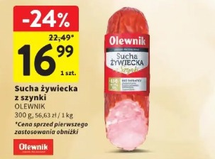 Sucha żywiecka z szynki Olewnik