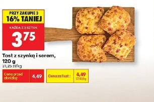 Tost z szynką i serem