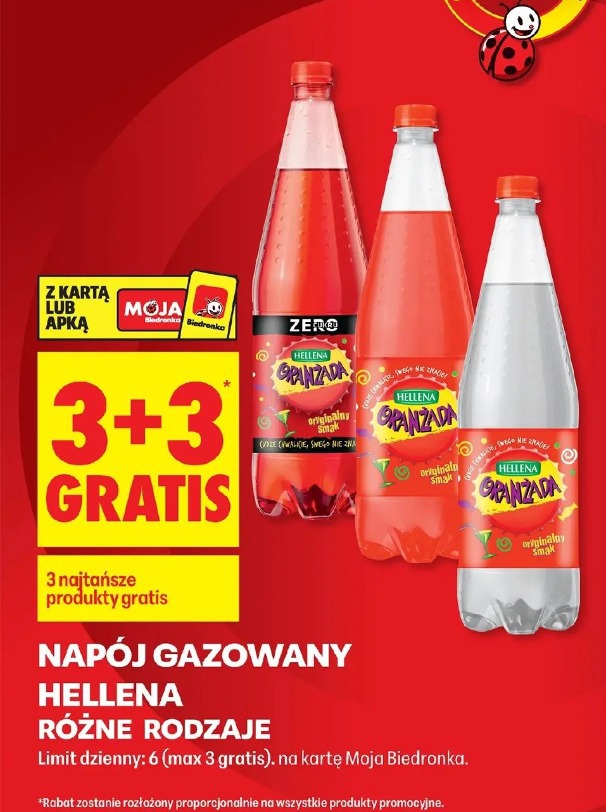 Napój gazowany Hellena różne rodzaje