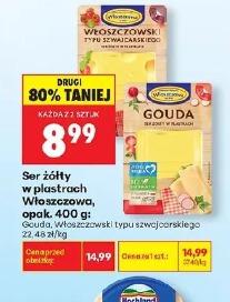 Ser żółty w plastrach Włoszczowa