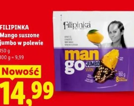Filipinka Mango suszone jumbo w polewie