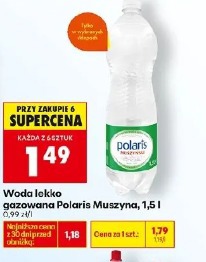 Woda lekko gazowana Polaris Muszyna