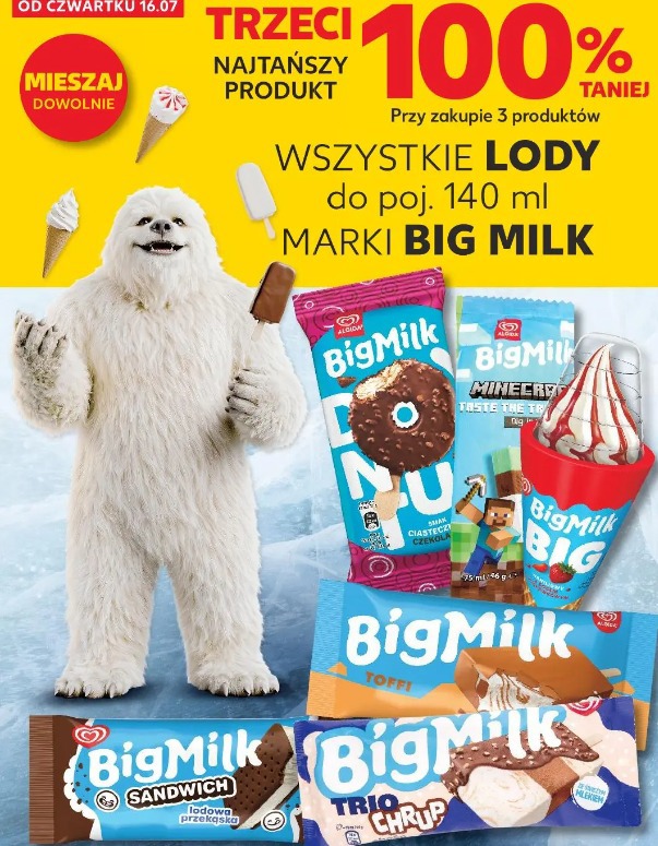 Lody do poj. 140 ml marki Big Milk