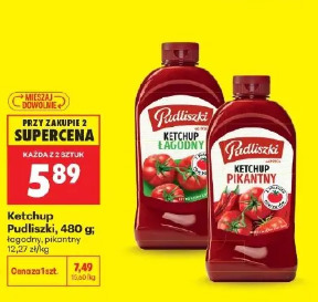 Ketchup Pudliszki łagodny, pikantny