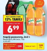 Napój gazowany, 2x2 l: Pepsi Zero, Mirinda, 7Up
