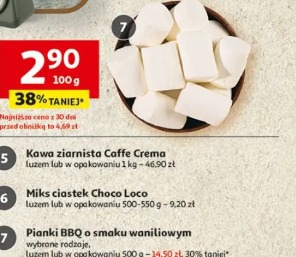 Pianki BBQ o smaku waniliowym