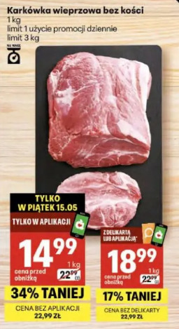 Karkówka wieprzowa bez kości