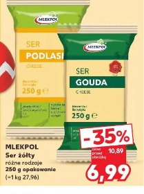 Ser żółty różne rodzaje Mlekpol