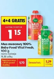Mus owocowy 100% Baby Food Vital Fresh