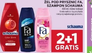 Żel pod prysznic Fa, szampon Schauma