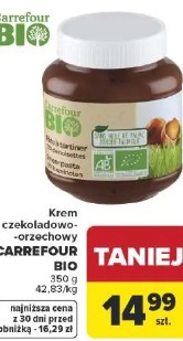 Carrefour Bio krem czekoladowo-orzechowy