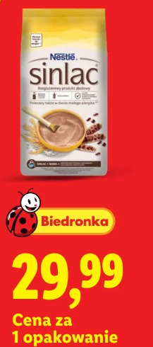 Sinlac kaszka zbożowa, bezglutenowa po 6 m-cu Nestlé